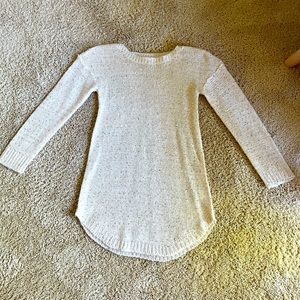 Cream Copper Key Sequin Blouse